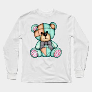 Watercolor Teddy Bear #1 Long Sleeve T-Shirt